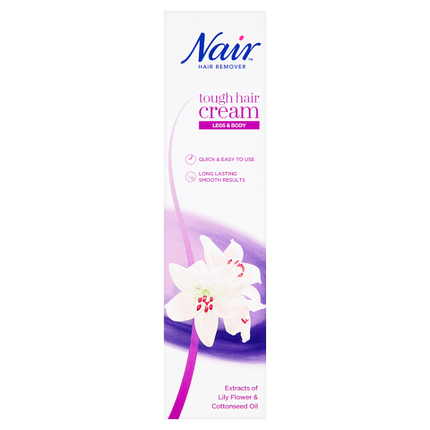 nair hair remover legs body tough hair cream 90ml