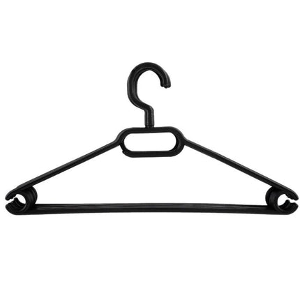 pepco black plastic hangers pack of 6