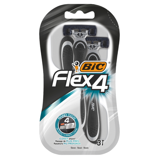 bic flex 4 disposable men s razors pack of 3