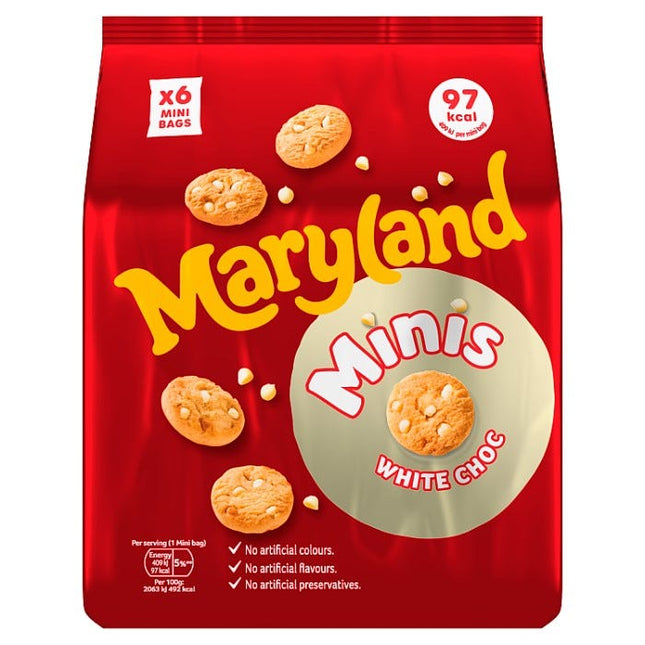 maryland minis white chocolate 6 pack