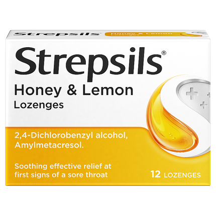 strepsils honey lemon lozenges pack of 12