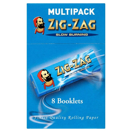 zig zag blue papers pack of 8