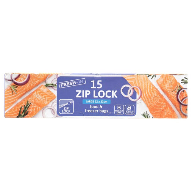 zip lock food freezer bags pack of 15
