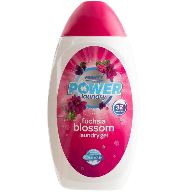 mighty power laundry gel fuchsia blossom 970ml