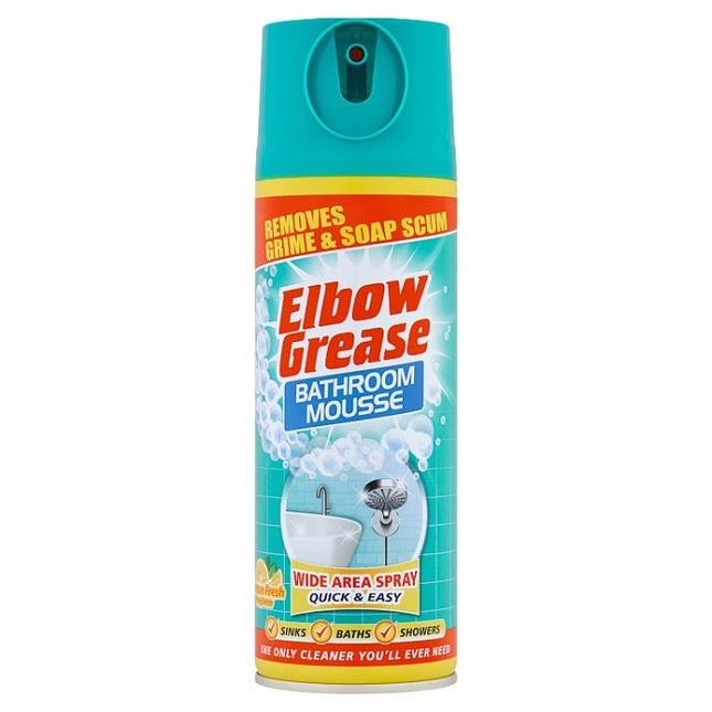 elbow grease bathroom mousse lemon 400ml