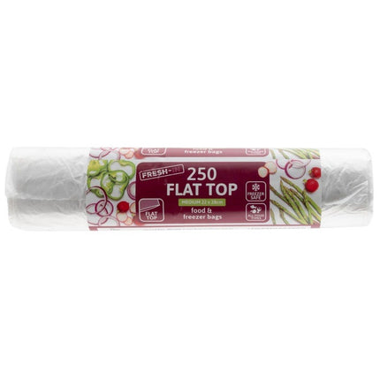 flat top food freezer bags pack of 250