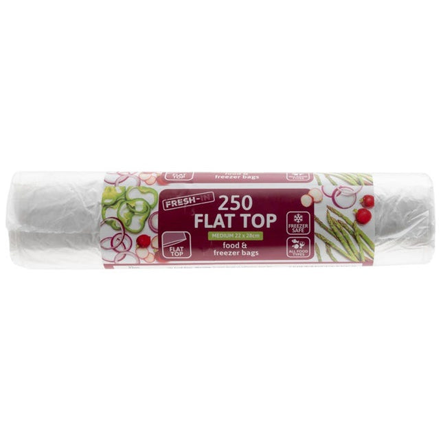 flat top food freezer bags pack of 250