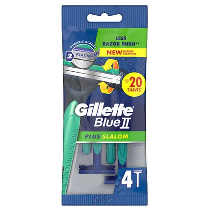 gillette blue ii disposable razors pack of 4
