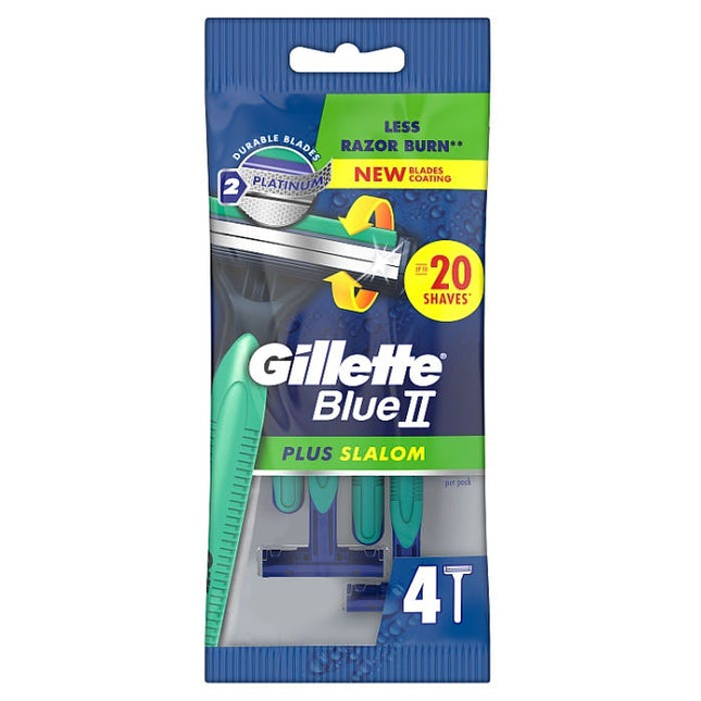 gillette blue ii disposable razors pack of 4
