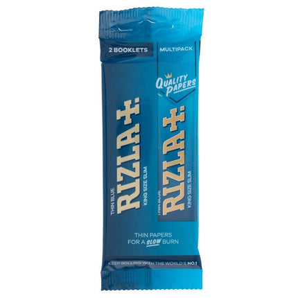 rizla king size papers thin blue pack of 2