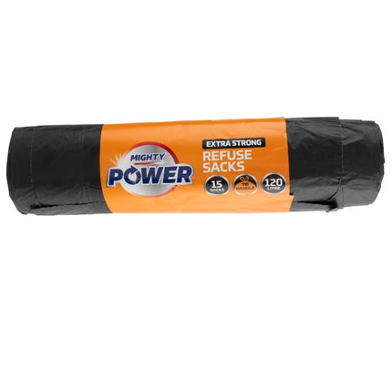 refuse sacks with tie extra strong 120l pack of 15