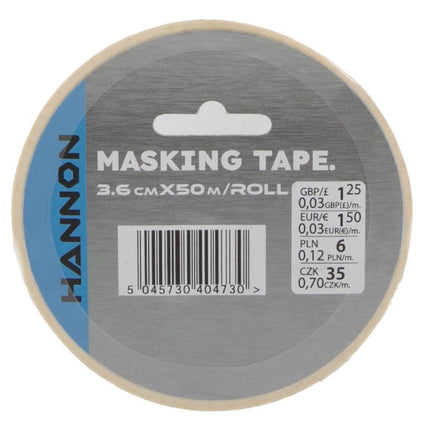 hannon masking tape 3 6cm x 50m