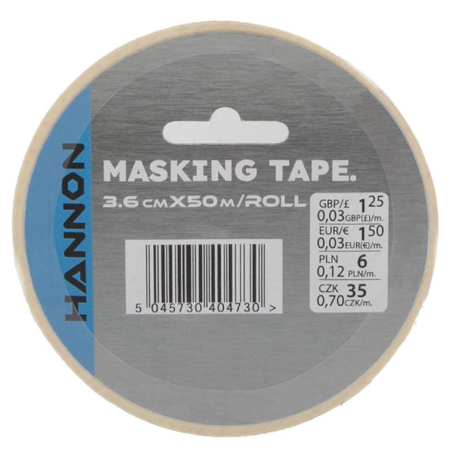 hannon masking tape 3 6cm x 50m