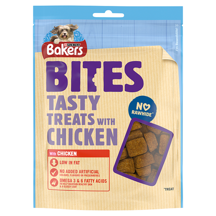 bakers bites tasty dog treats with chicken 130g