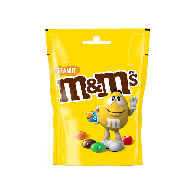 m m s peanut chocolate pouch bag 112g
