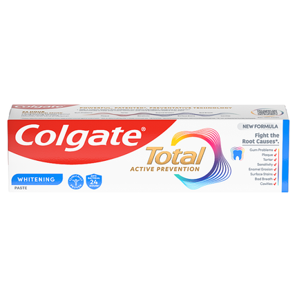 colgate total active prevention teeth whitening toothpaste 75ml