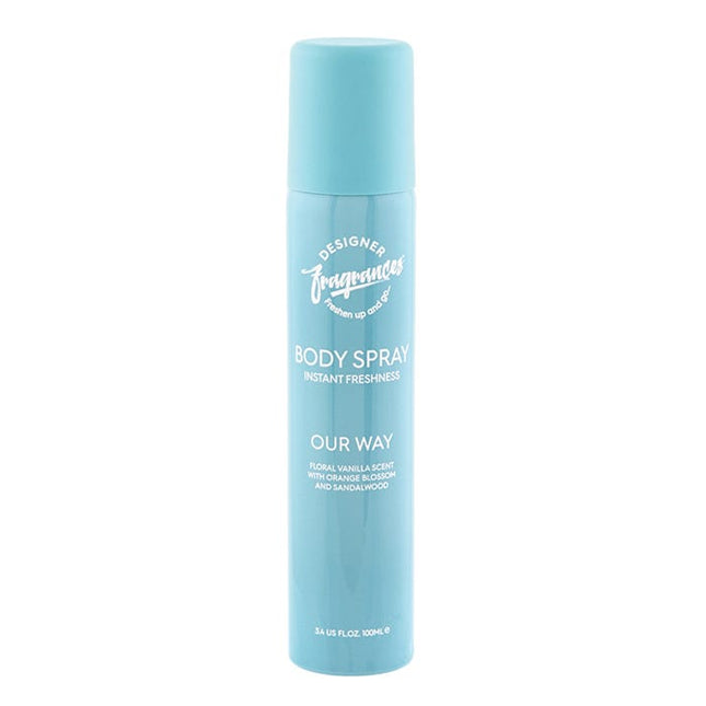 desginer fragrances our way body spray floral vanilla scent 100ml