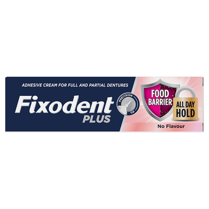 fixodent plus denture adhesive cream 40g