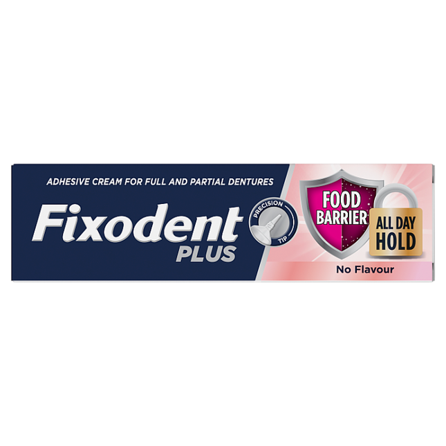 fixodent plus denture adhesive cream 40g