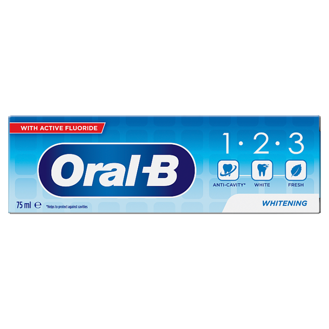 oral b whitening toothpaste 75ml