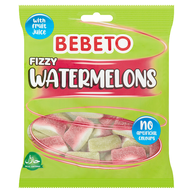 bebeto fizzy watermelons 150g