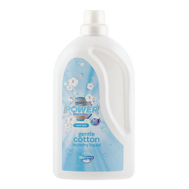 mighty powder laundry liquid non bio gentle cotton 1 5l