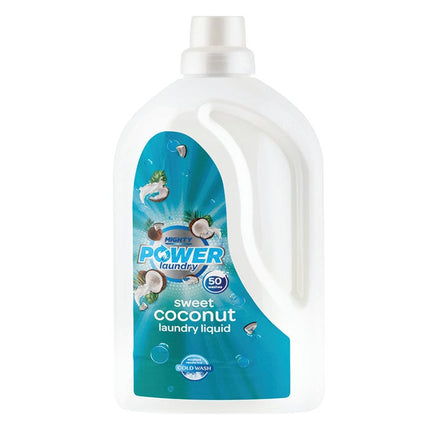 mighty power laundry liquid sweet coconut 1 5l