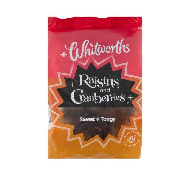 whitworths raisins cranberries 150g