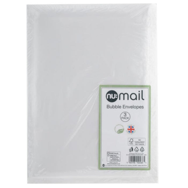 nu mail bubble envelopes medium pack of 3