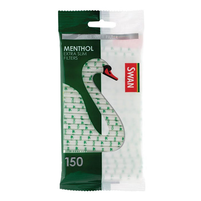 swan extra slim filters menthol pack of 150