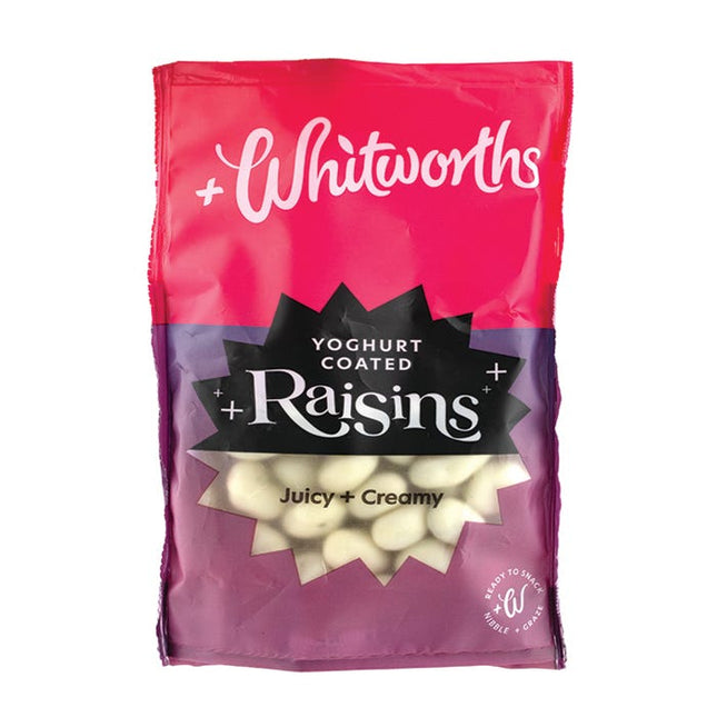 whitworths yoghurt coated raisins 115g
