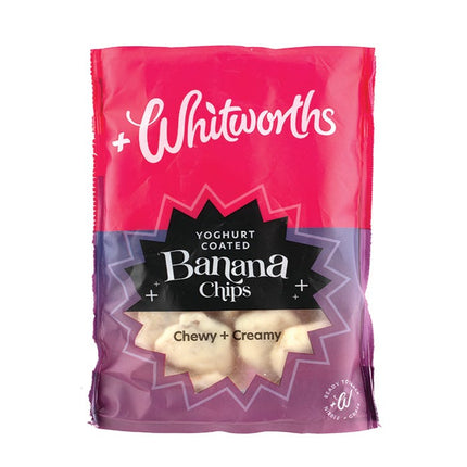 whitworths yoghurt coated banana chips 115g