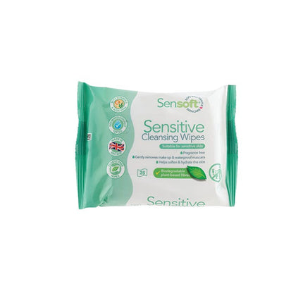 sensoft sensitive cleansing wipes pack of 25