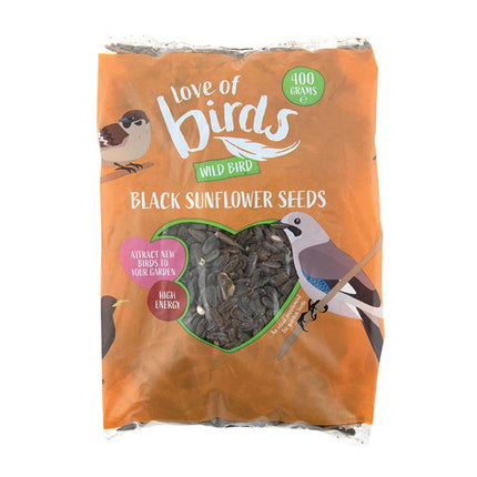 wild bird black sunflower seeds 400g