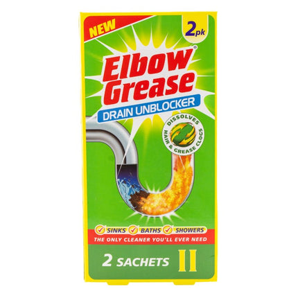 elbow grease drain unblocker pack of 2