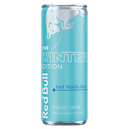 red bull energy drink the winter edition iced vanilla berry 250ml