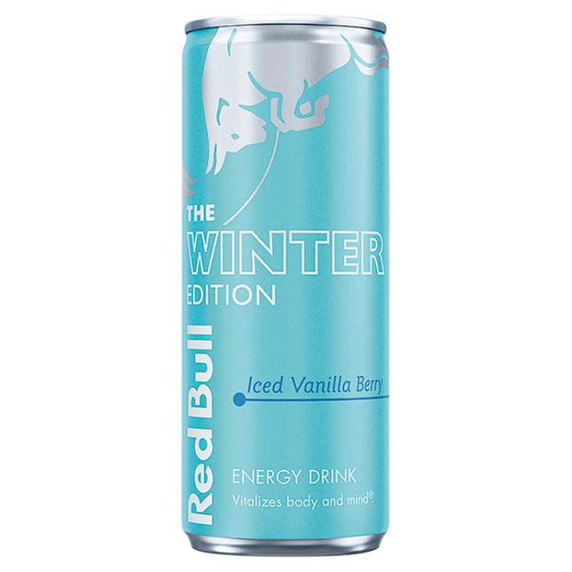red bull energy drink the winter edition iced vanilla berry 250ml