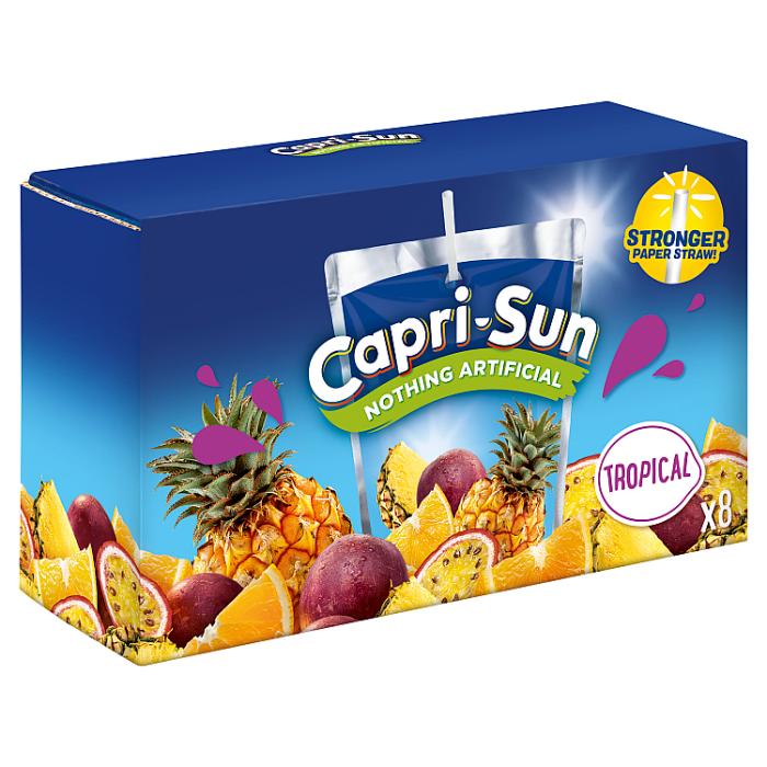 Capri-Sun Tropical Juice Drink 200ml Pack of 8