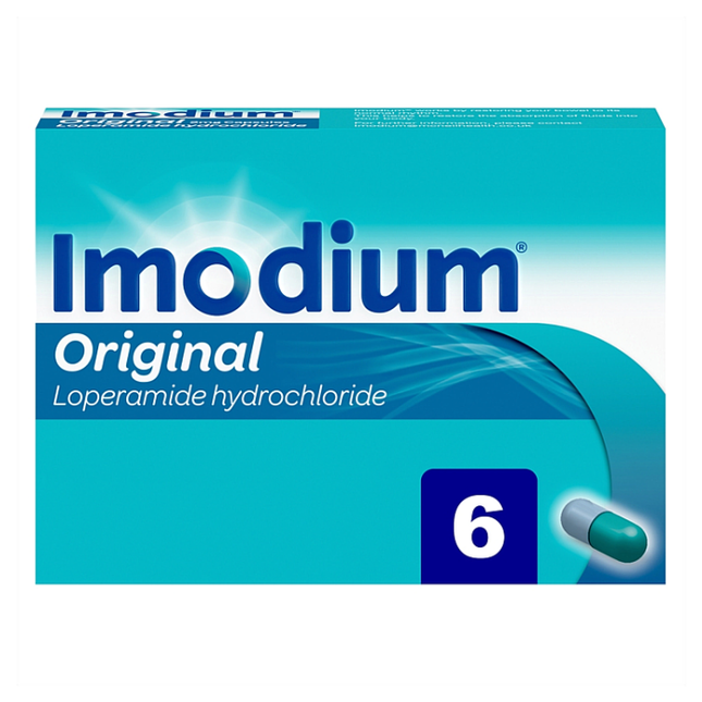 imodium original relief from diarrhoea in 1 dose pack of 6