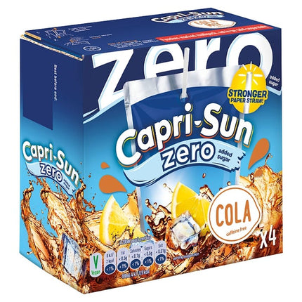 capri sun zero cola kids juice drink pack of 4