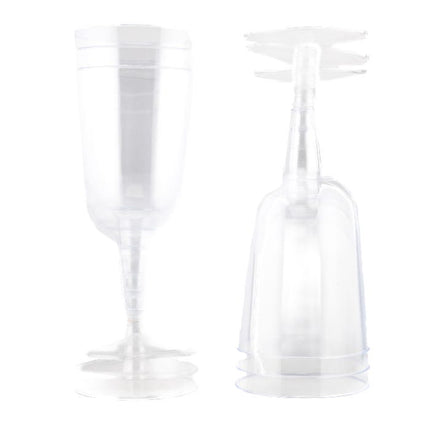 plastic wine glasses pack of 6