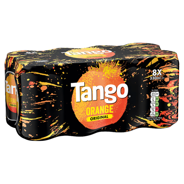 tango orange original cans 330ml pack of 8