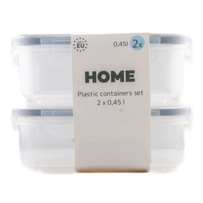 grey plastic containers 0 45l pack of 2