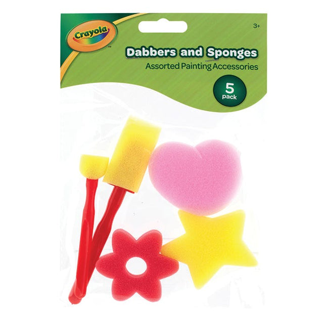 crayola dabbers sponges assorted pack of 5
