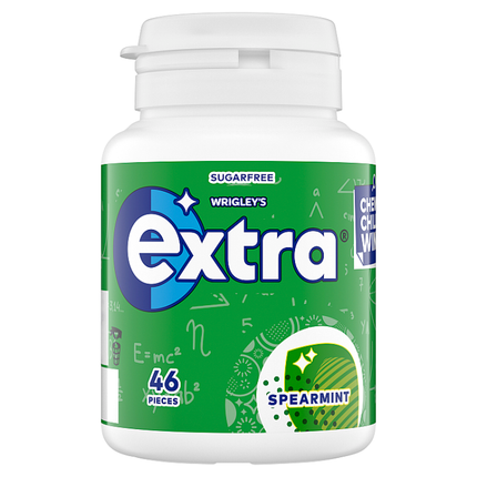 wrigleys extra sugar free chewing gum spearmint pack of 46