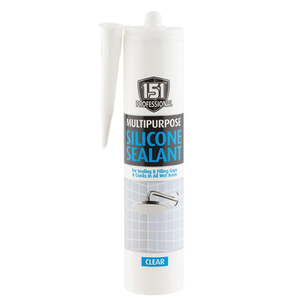 151 professional multipurpose silicone sealant clear 280ml