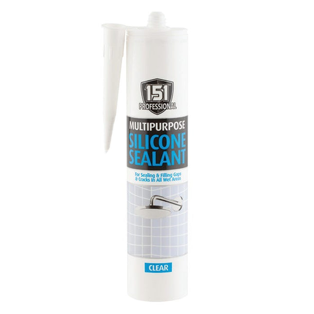 151 professional multipurpose silicone sealant clear 280ml