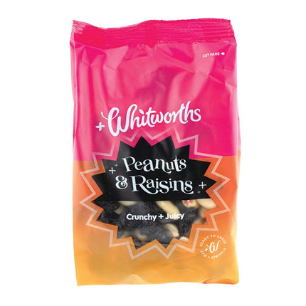 whitworths peanuts raisins 210g
