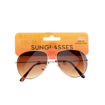 unisex brown gradient aviators