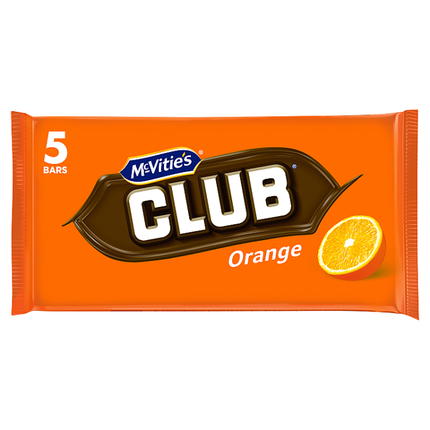 mcvitie s club orange bars 5 x 22g 110g
